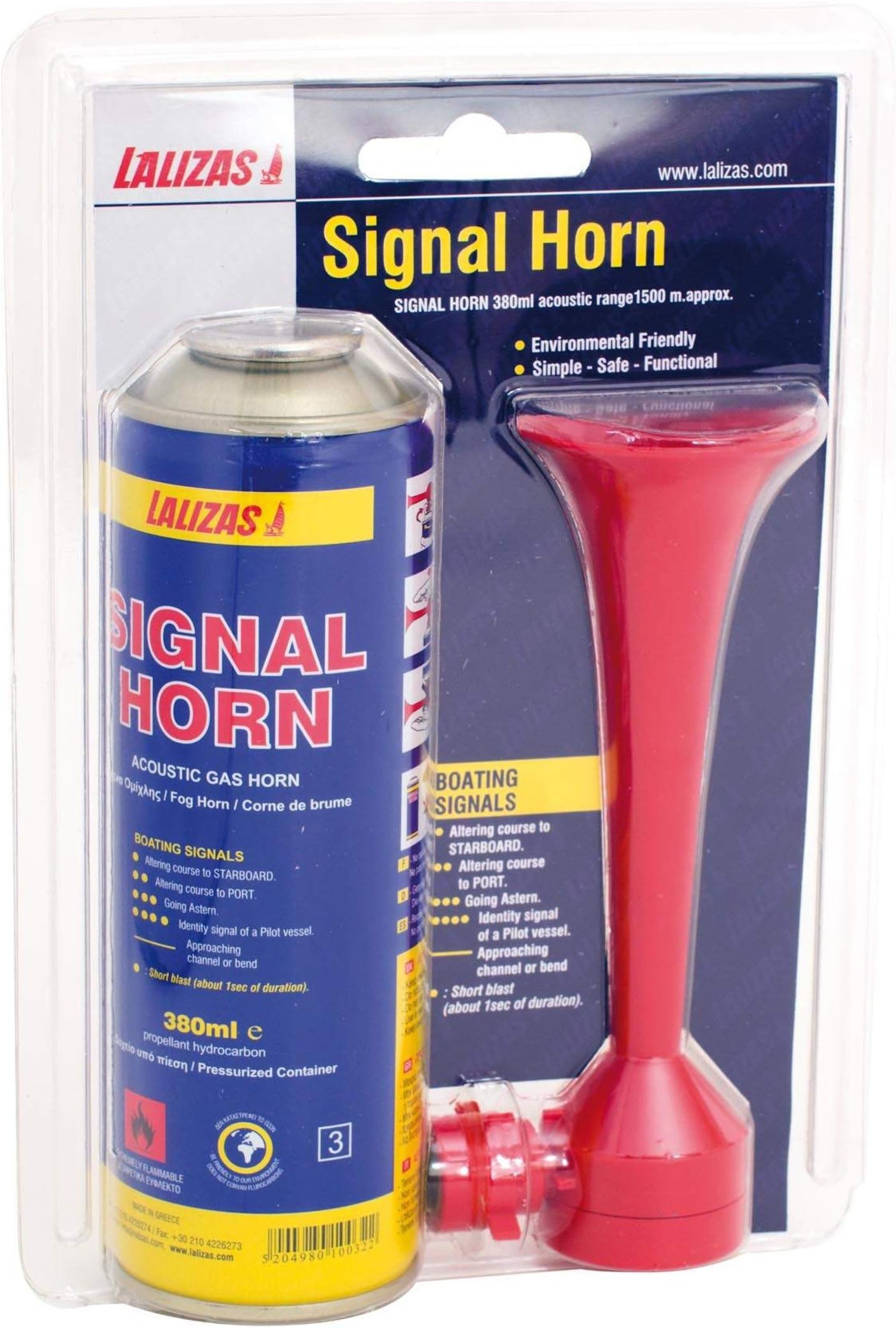10033 Gas Horn, Blue, Single