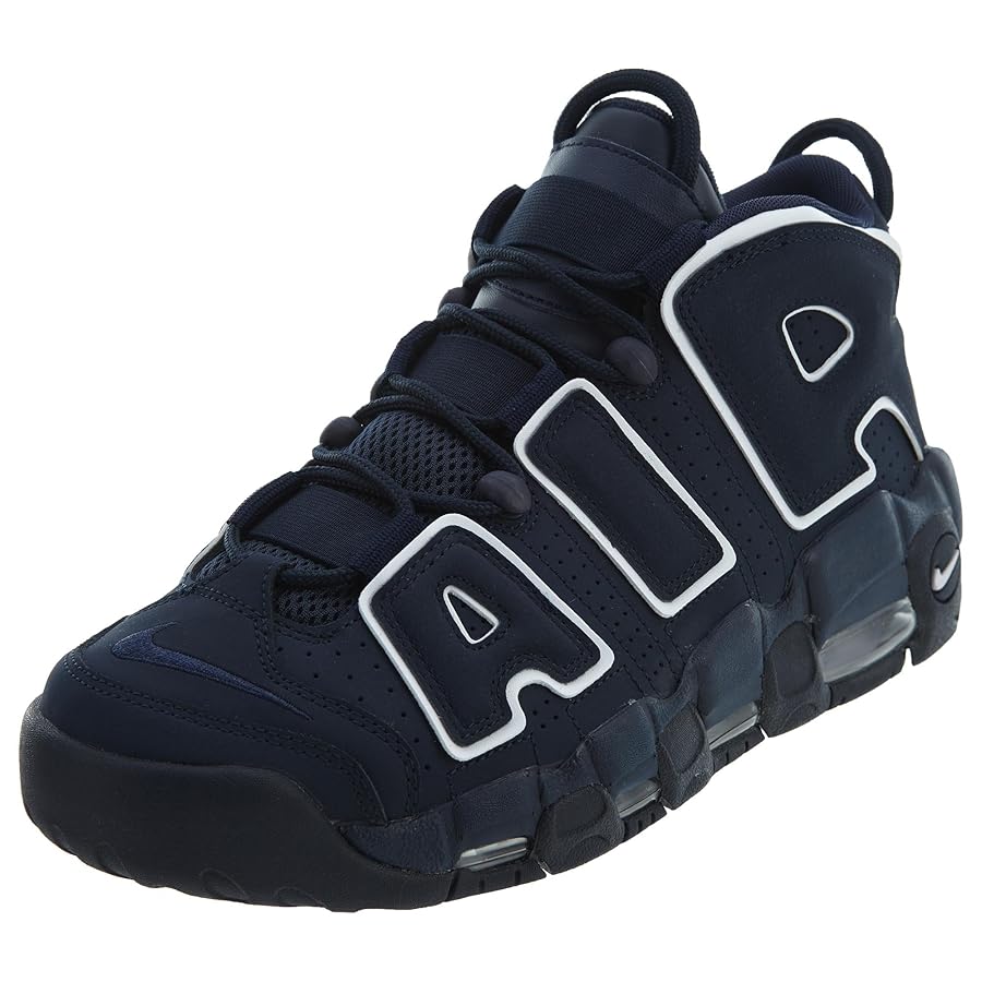 NIKE Men's Air More Uptempo, Obsidian/Obsidian-White, 6.5 M