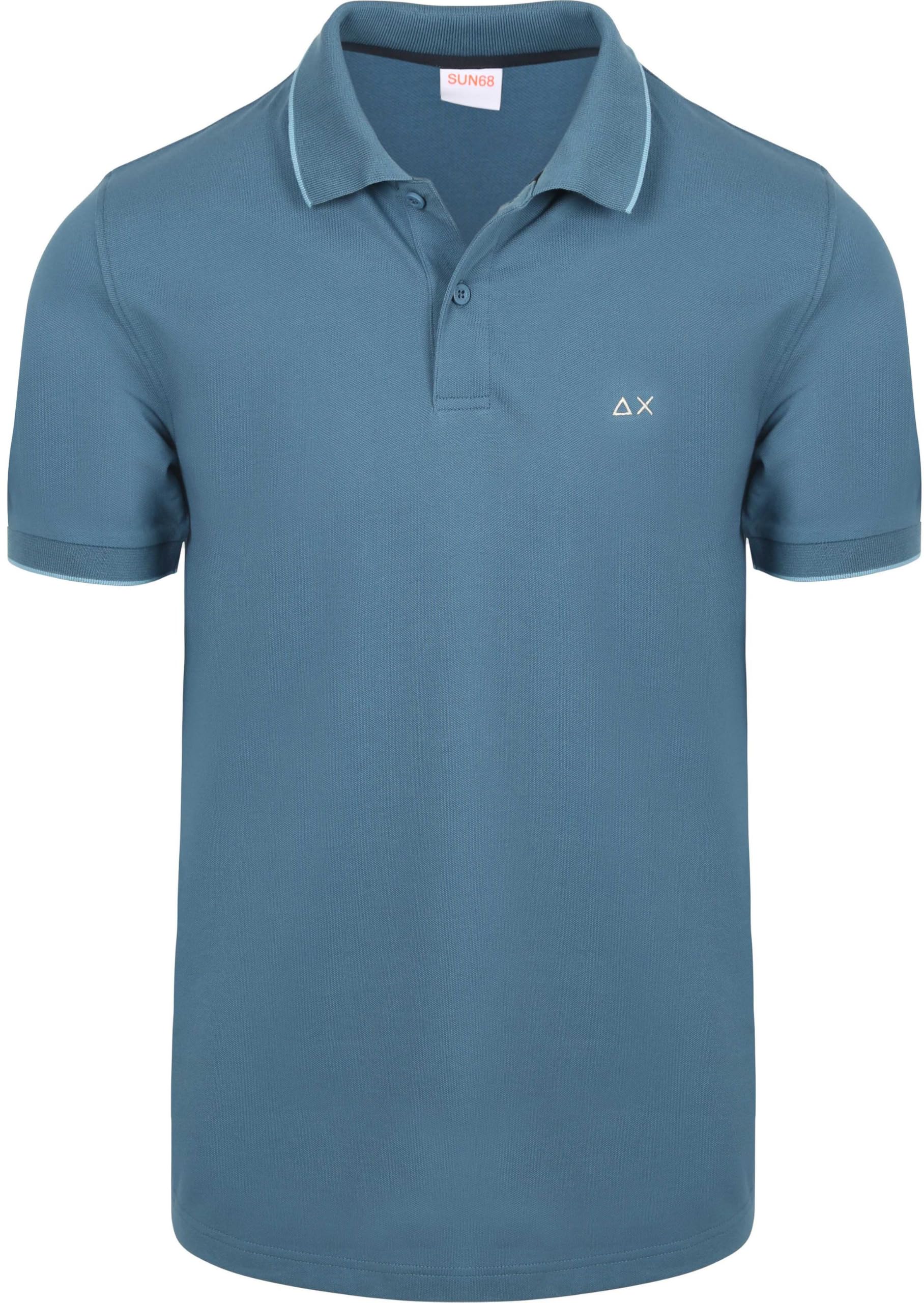 Sun68 Polo Shirt Kleine Streifen Kragen