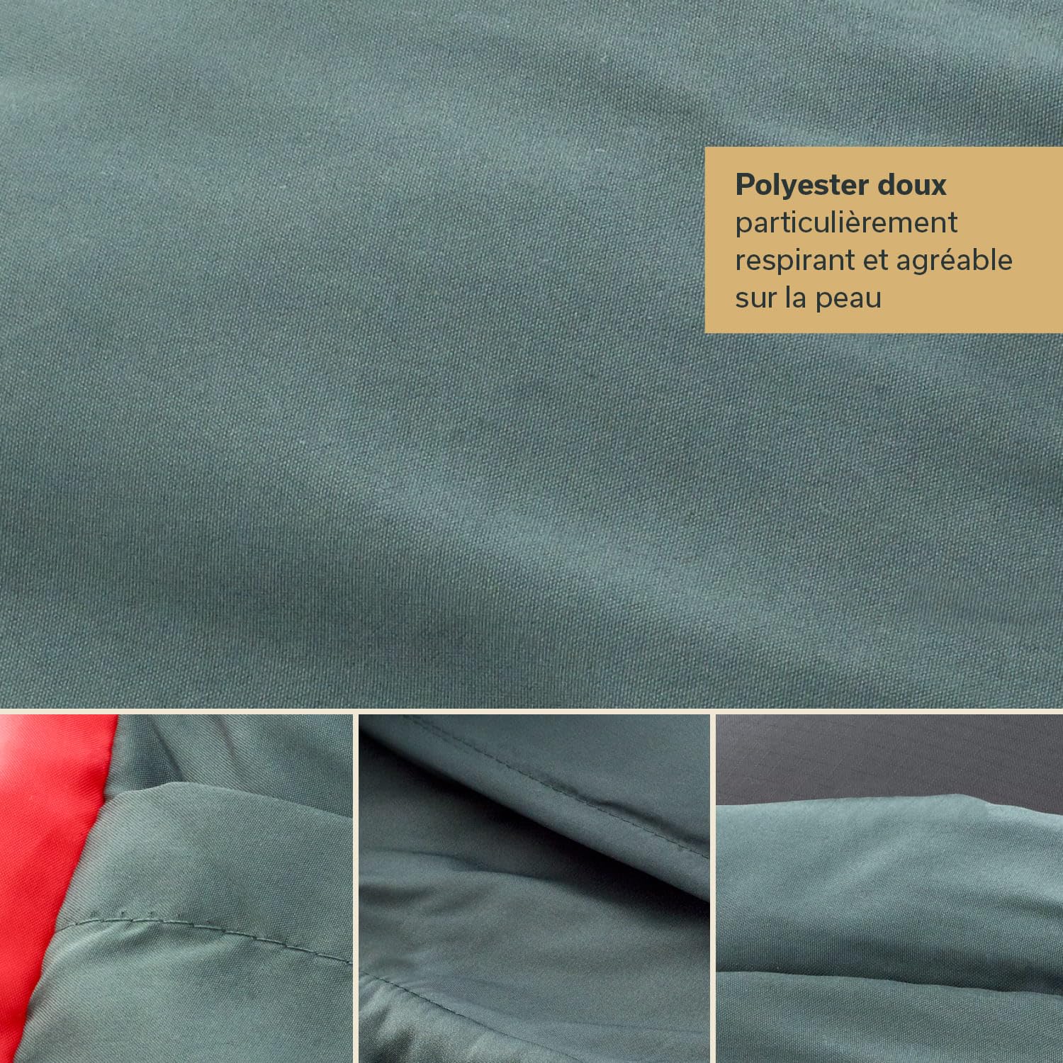 Skandika Alaska - Sac de Couchage sarcophage Momie, Adulte, jumelable, 3 Saisons, jusqu'à -10°C, 220 x 80 cm | Hiver Outdoor Camping Randonnée