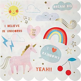 I Believe in Unicorn Napkins, Pack of 16 - Large