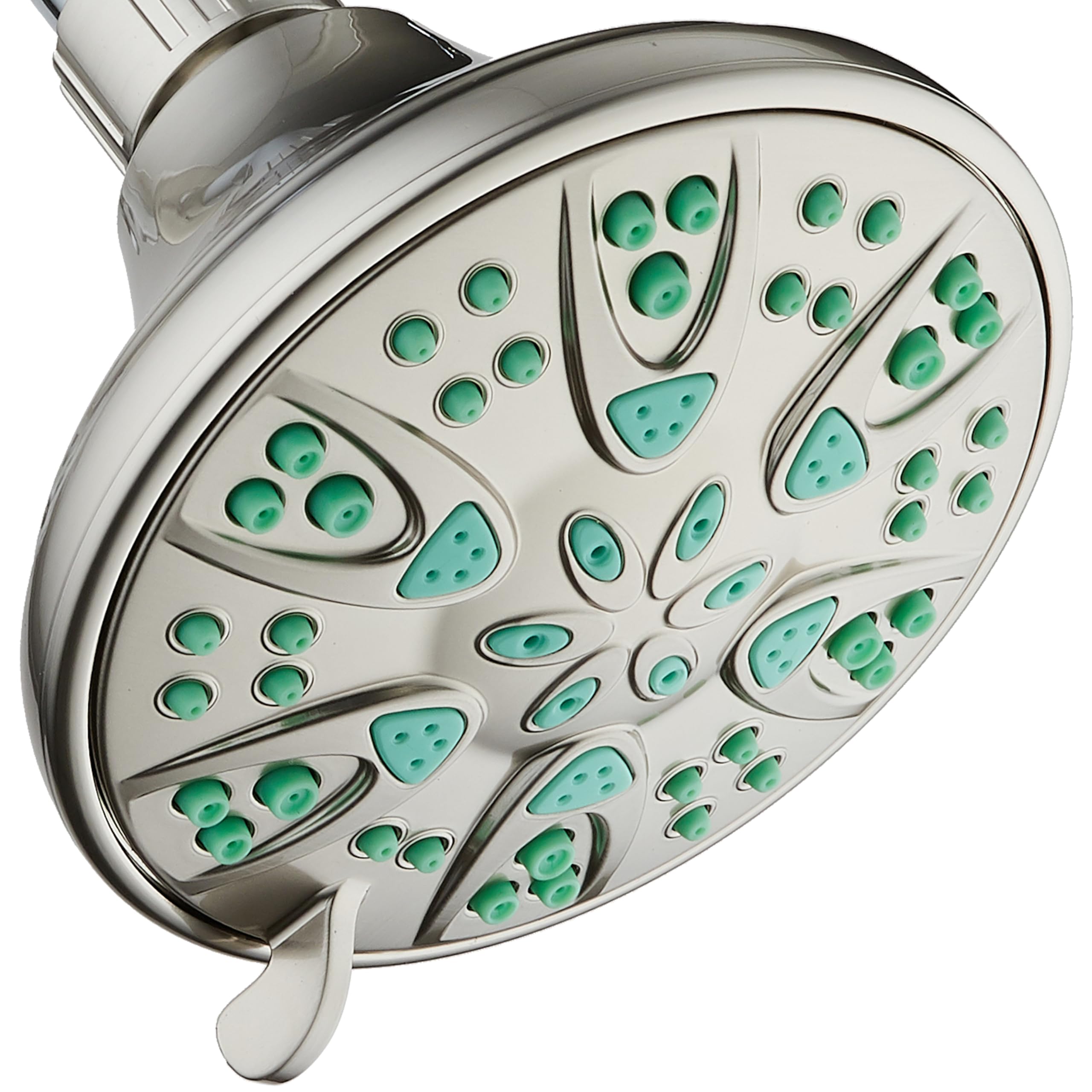 AquaDance Antimicrobial - High Pressure Anti-Clog Shower Head 6 Settings Shower Head with Anti-Clog Spray Nozzle for Mildew, Mildew and Bacteria Growth Protection for Shower