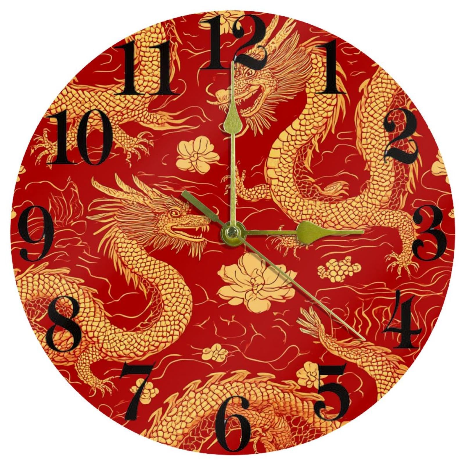 Fini le bruit avec cette horloge murale ronde à quartz silencieuse pour un bureau calme