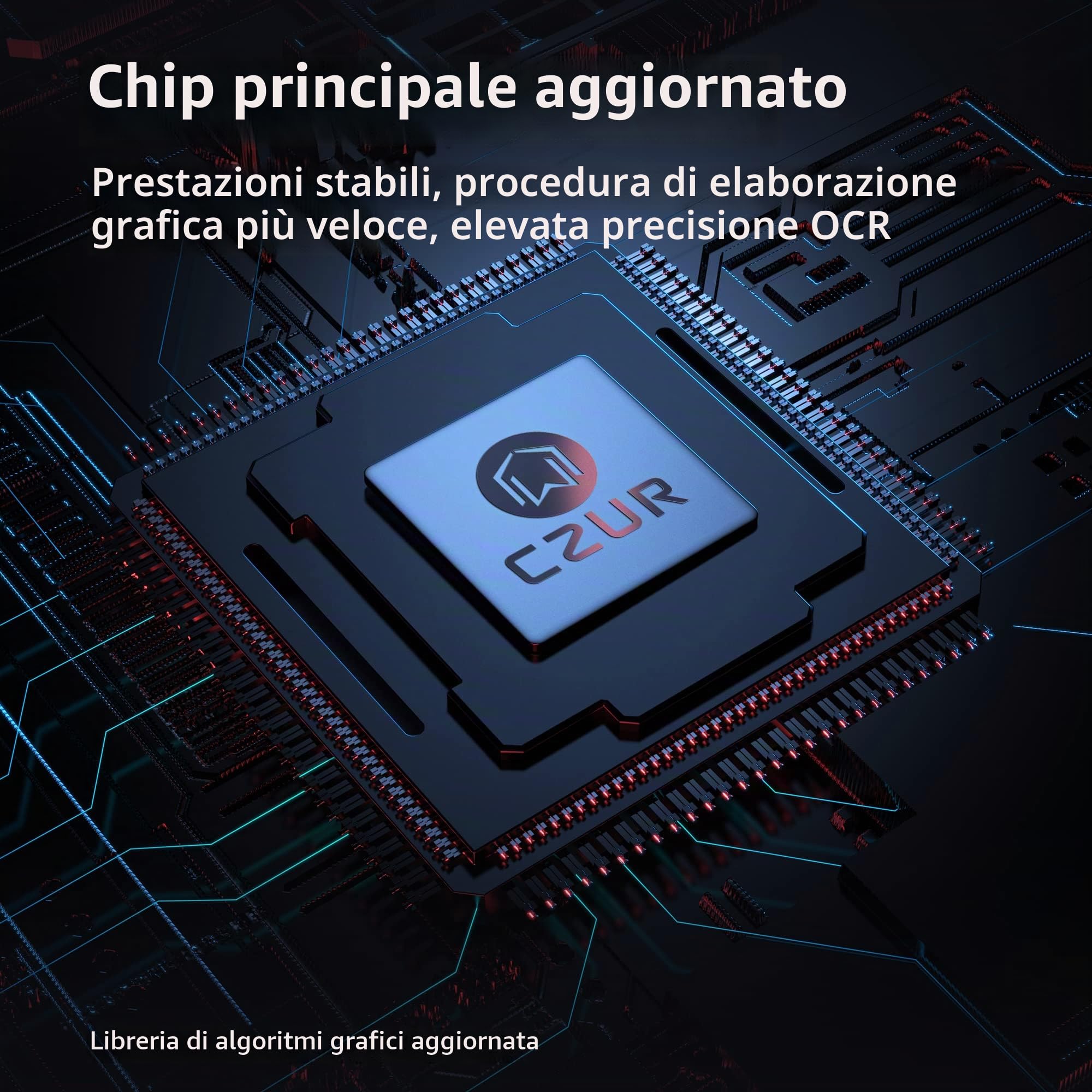 CZUR ET24 PLUS Scanner professionale per libri e documenti A3, OCR di oltre 180 lingue, supporto HDMI, per Windows/MacOS/Linux