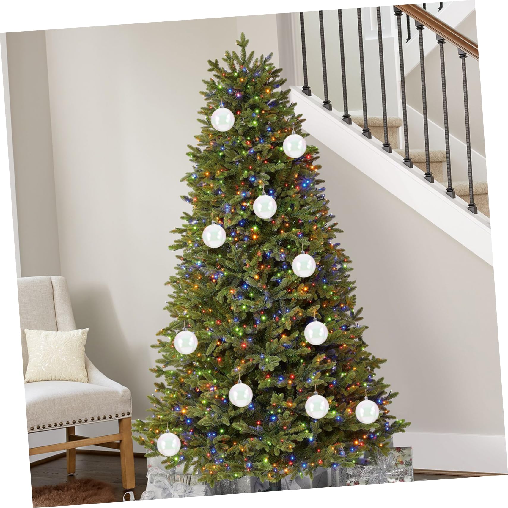 36 Piezas Bola De Burbujas De Adornos Inastillables Bolas De Adornos para Árboles De Navidad Adorno De Vacaciones Decoración Navideña para El Hogar Bolas Claras El Plastico Cabilock