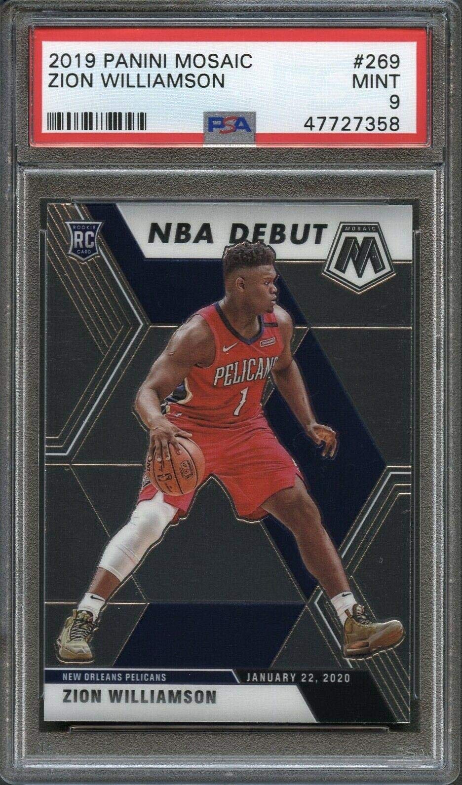 Amazon.com: 2019 Panini Mosaic #269 Zion Williamson PSA 9 Mint GSM -  Basketball Slabbed Rookie Cards : Collectibles & Fine Art