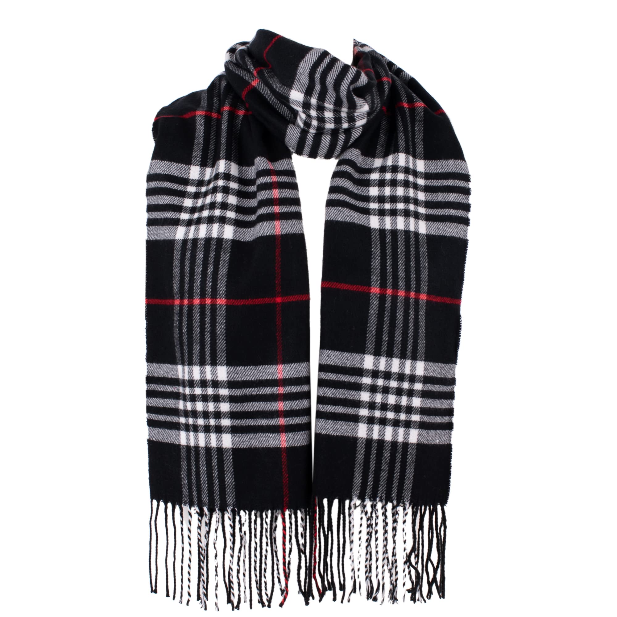 Super Soft Classic Check Plaid Winter Scarf for Men and Women - Warm and Stylish