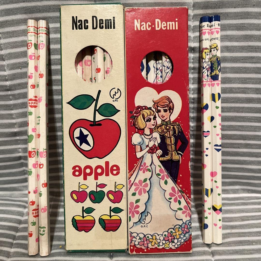 Amazon | 昭和レトロファンシー Nac Demi 鉛筆HB 3ダースセット | 鉛筆