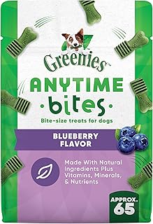 Anytime Bites Bite-Size Treats For Dogs Blueberry Flavor 65-Chew Treats