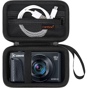 Canboc Carrying Case for Canon PowerShot SX740 SX730 SX720 SX620 V1 G7X Digital Camera, Point and Shoot Vlogging Camera Bag, 
