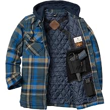 Legendary Whitetails Mens Ccw Hooded Flannel Shirt Jacket Quilted Shacket