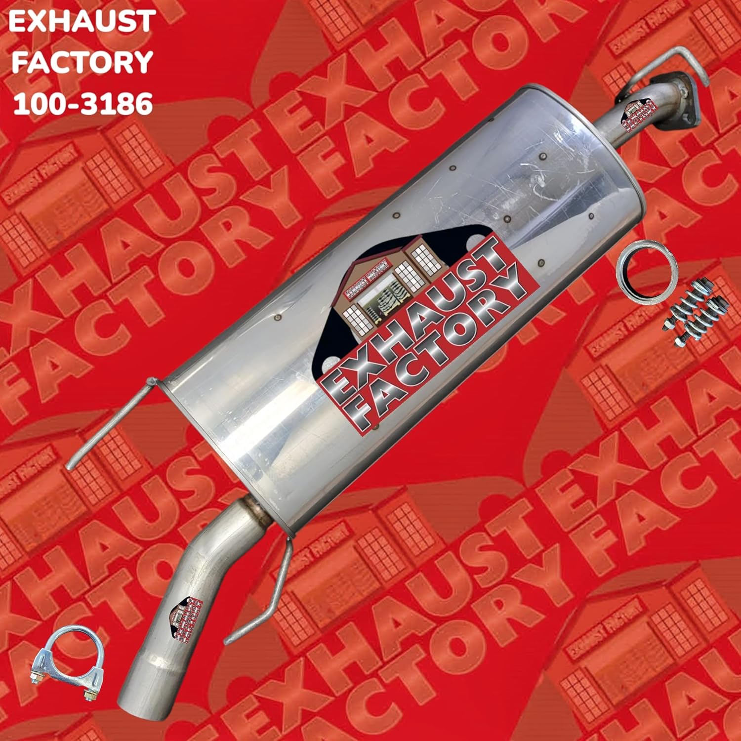 100-3186 FITS 2006-2012 RAV4 3.5L ENG V6 MUFFLER ASSEMBLY STAINLESS STEEL