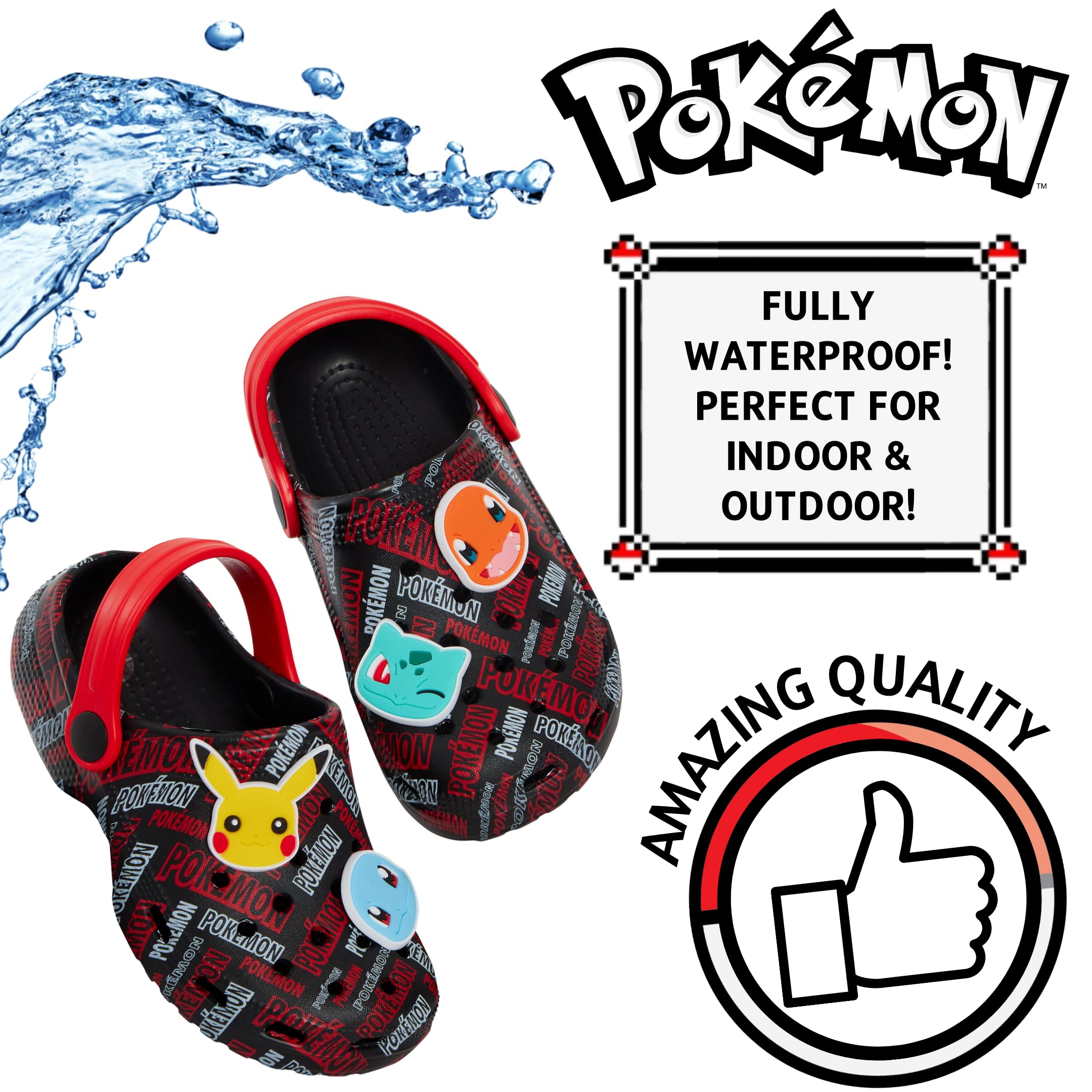 Pokemon chodaki z zawieszkami, dziewczęce, chłopcy, sandały, letnie suwaki z paskiem na kostkę, wakacyjne buty plażowe