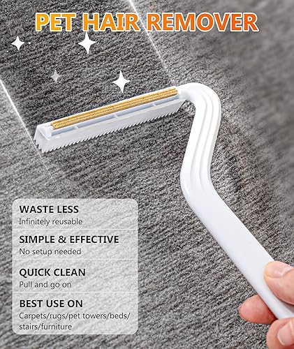 Miniatura 2 de EPN Removedor de pelo de mascotas paquete de 3 removedores de pelo de perro reutilizables especiales removedor de pelo de gato portátil rápido