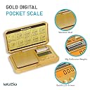 LABZIO™ Digital Weight Scale- Measures From 0.01g–200g | Brushed Stainless Steel Platform | Backlit LCD Display | Includes Free Calibration Weight | Pocket Weight Machine for Jewellery gallery image