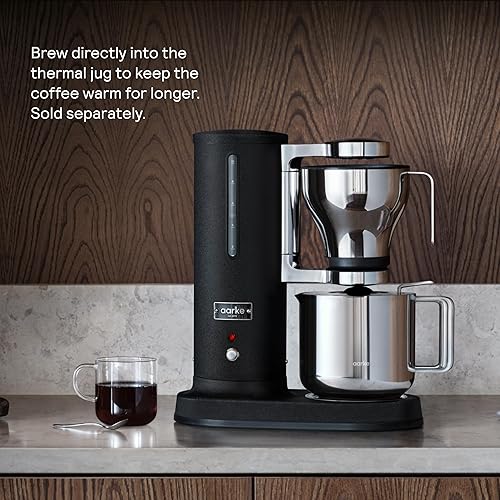Miniatura 8 de aarke Cafetera eléctrica de 10 tazas42 onzas líquidas con parada automática de goteo, jarra de vidrio, prepara olla completa en menos de 6 minutos,