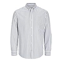 Jack & Jones Jjeoxford - Maglietta a Maniche Lunghe da Uomo LS Noos
