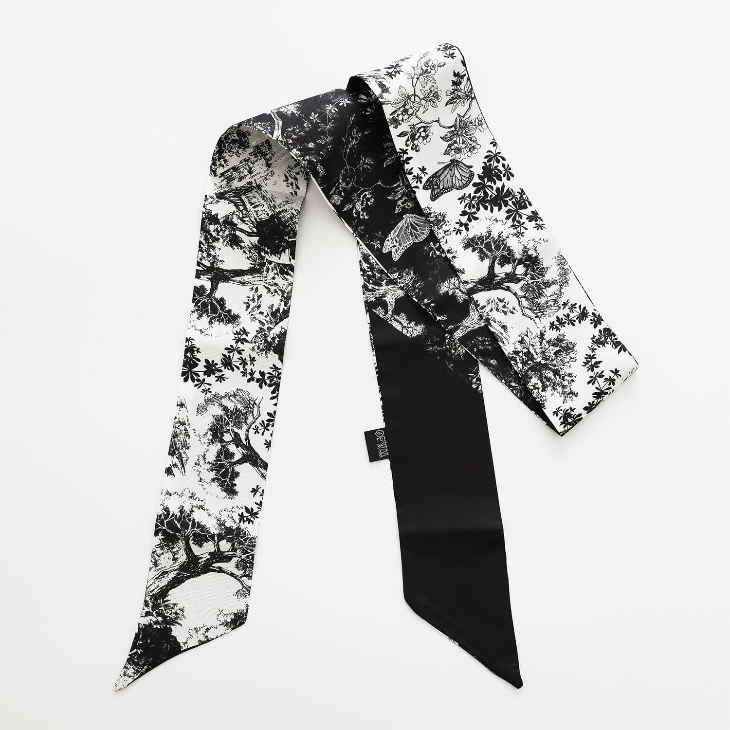 JERLA 100% Mulberry silk Scarf Bag scarf Head Hair Ribbon Handbag Handle wrap Tie Bundle Scarf Neckerchief Scarf for women