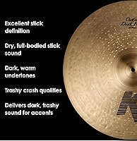 Vista 4 de Zildjian K Custom Dark Ride Platillo - 20 pulgadas