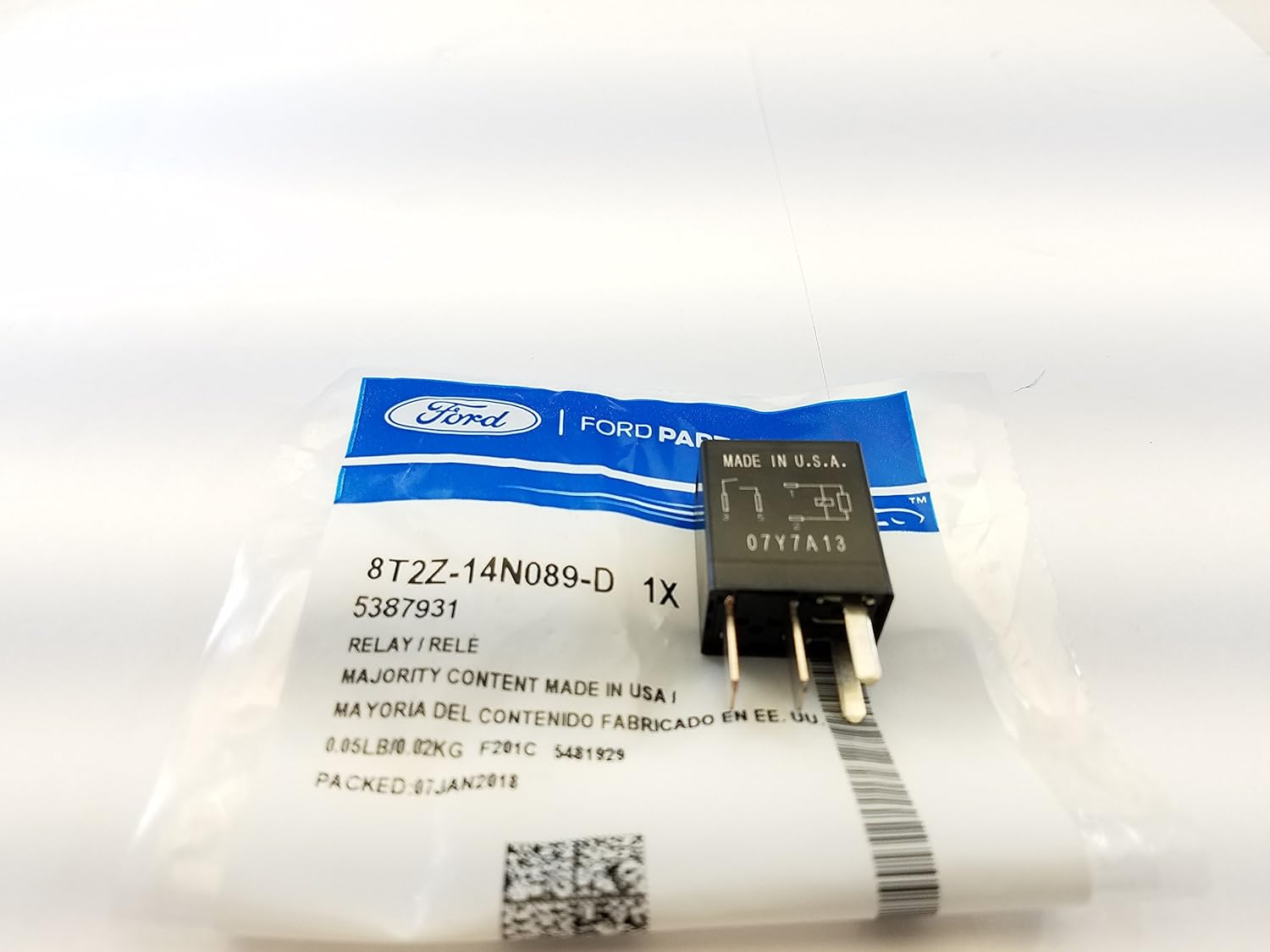 Ford Motor Co. Genuine Relay - 8T2Z14N089D