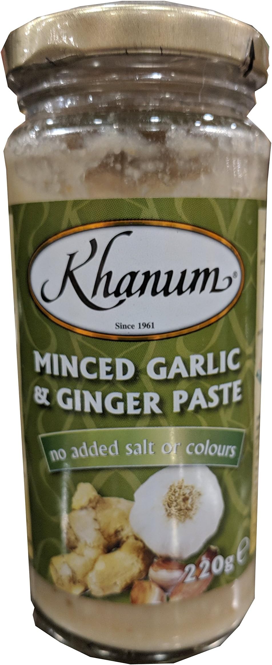 KHANUM Minced Garlic & Ginger Paste 220 g