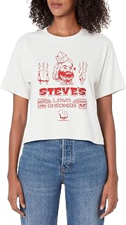 A Minecraft Movie Steve's Lava Chicken Restaurant Logo Women's Crop Top