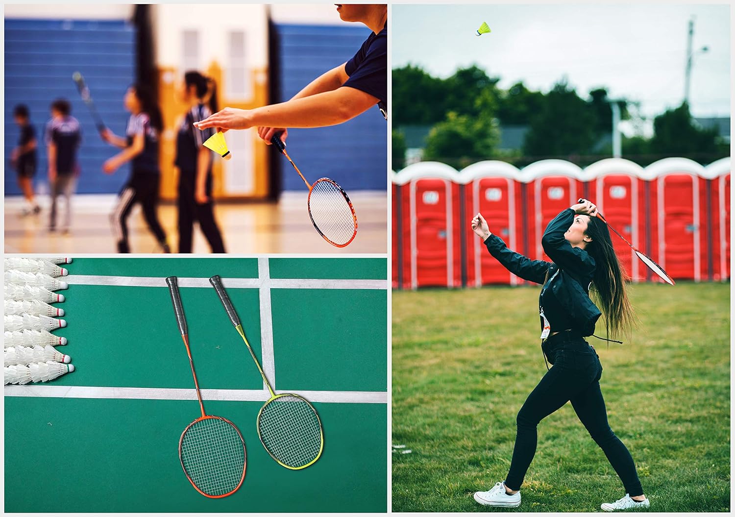 TwoPlayer Badminton Set with Carbon Fiber Rackets, Kuwait Ubuy