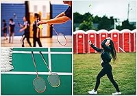 Vista 7 de Raquetas de bádminton profesionales de fibra de carbono para patios traseros y gimnasio
