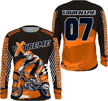 POPUP限定throwback2000 TB Motocross Jersey Amazon.com: PIONAMZIOZ Orange Motocross Jersey Youth UPF30+