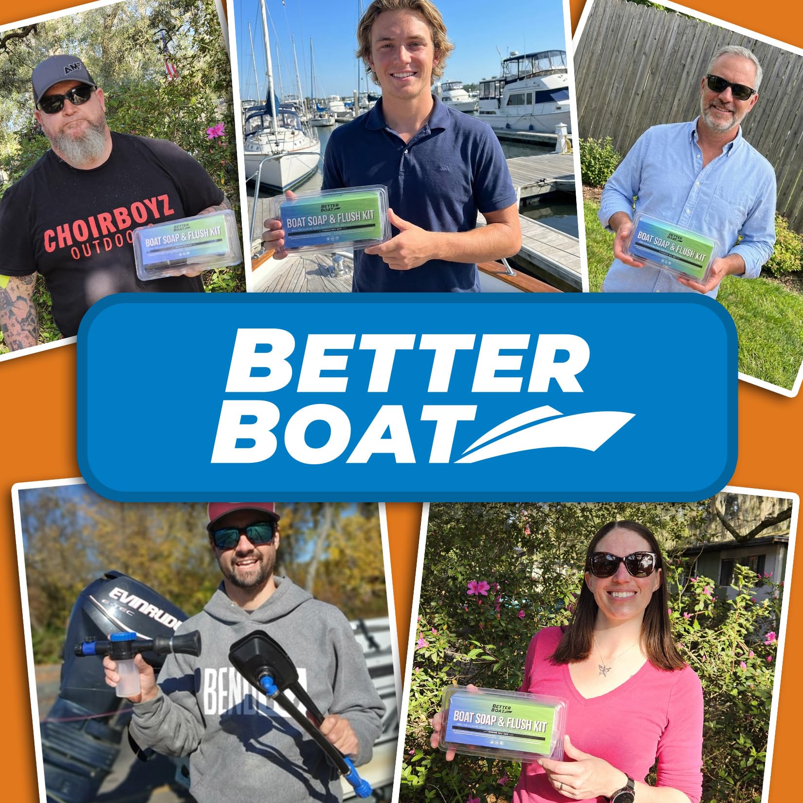Better Boat Kit de Lavado de jabón y Motor para Barcos | Mezclador de Manguera para Sacar Sal y Enjuague para Motor de Barco y Limpieza
