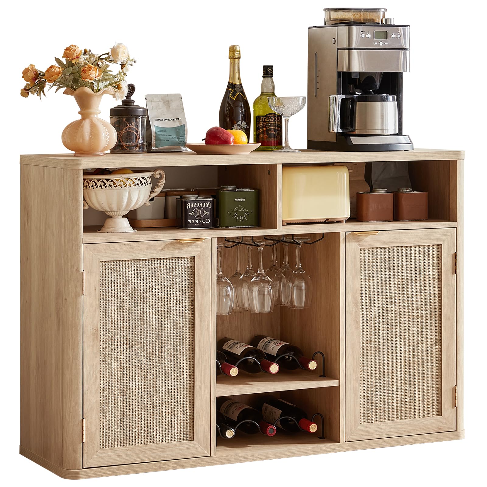 Lerliuo Rattan Cabinet