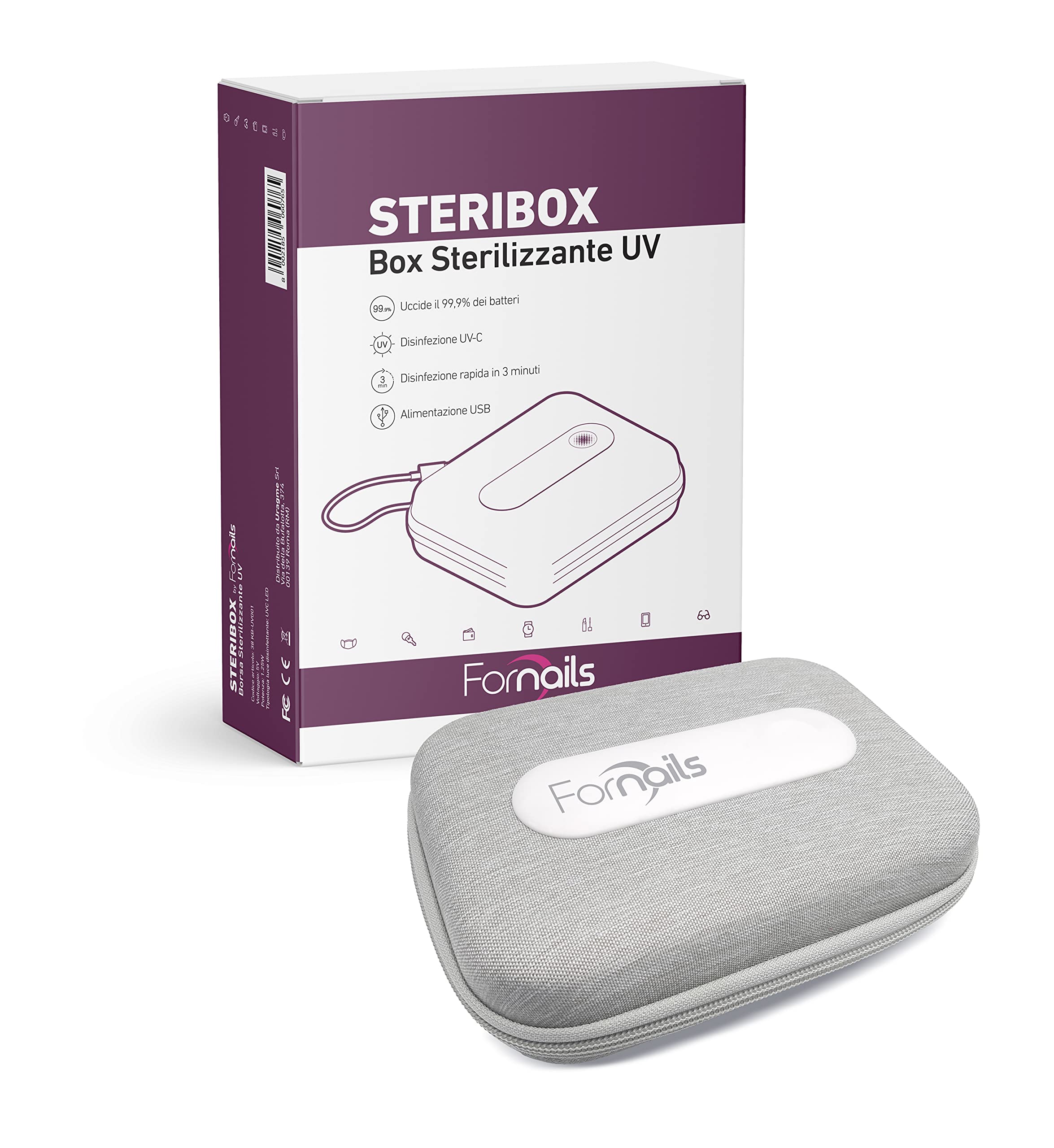 Fornails Steribox Uv Sterilizer Box - 180 ml
