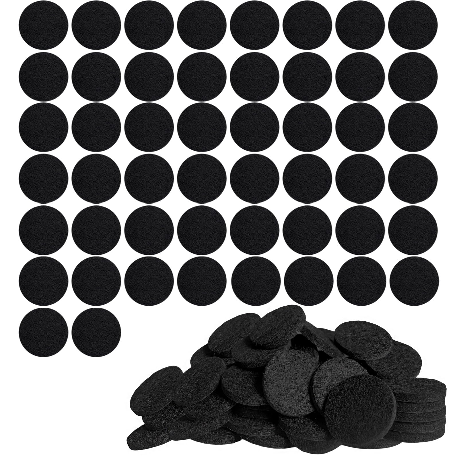 Ruojling 25Mm 50 Pcs Chair Leg Floor Protectors,Furniture Pads Floor Protectors,Felt Pads For Furniture Feet,Anti-Scratches And Reduce Noise,