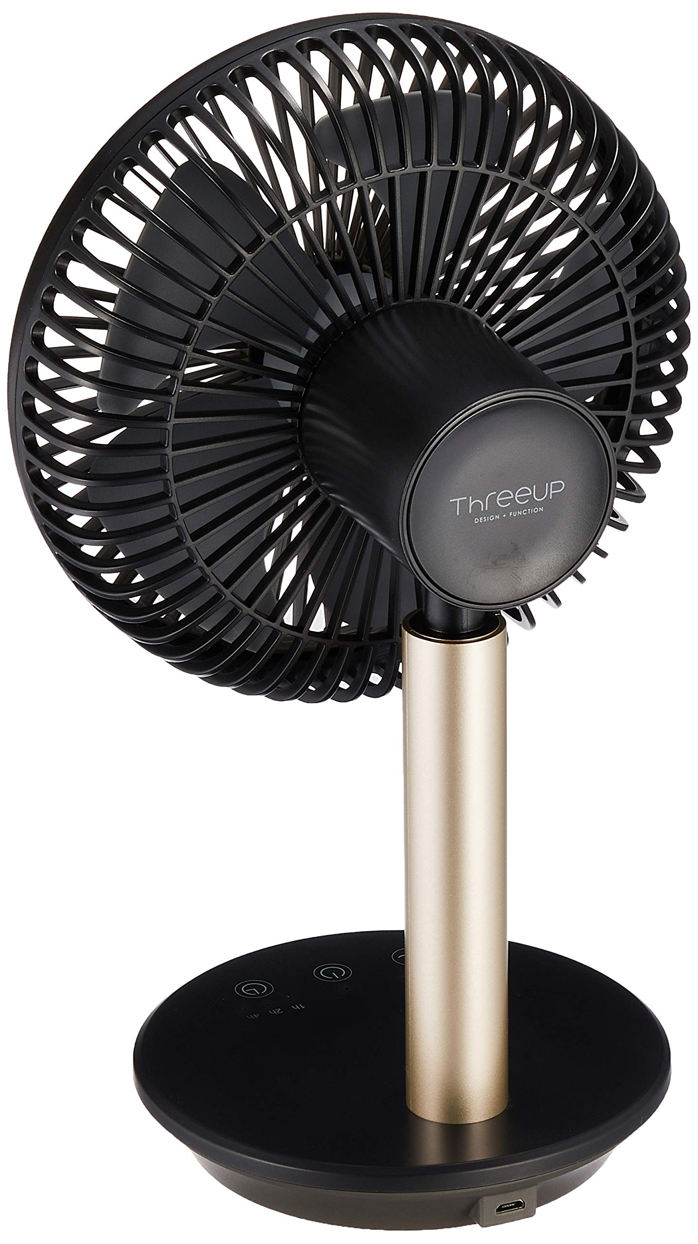 Amazon | スリーアップ 充電式スタンドデスクファン ブラック DF