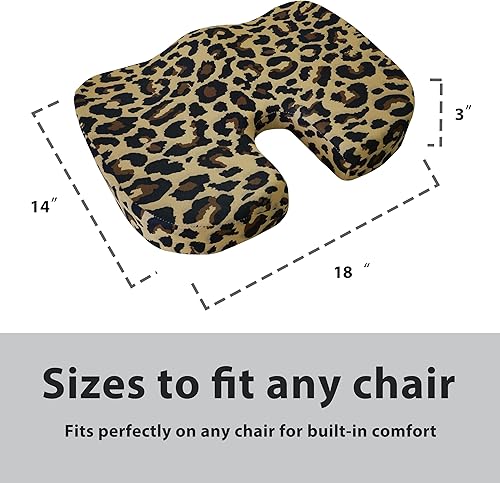 Miniatura 10 de Cojín de asiento bohemio para aliviar el dolor de coxis, oficina, computadora, espuma viscoelástica, cojín para silla de alivio de presión, cojín de