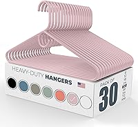 Vista 141 de Neaties - Perchas resistentes para ropa, paquete de 18 – Fabricadas en EE. UU. – Capacidad de 8 libras, perchas de plástico para ropa de adultos