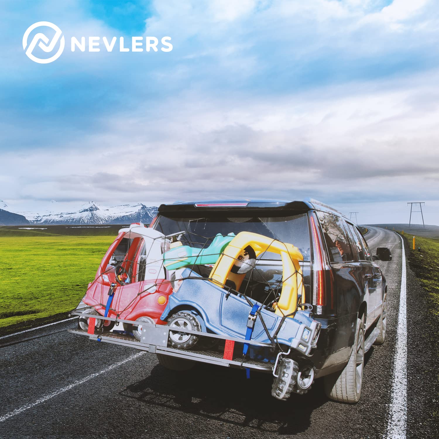 Nevlers 500LB Capacity 60x20x6 Trailer Hitch Cargo Carrier Hitch Rack