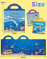 Vista 6 de Benresive - Libros de calcomanías reutilizables para niños de 2-4, para niños de 1-3 y 2-4, para viaje, actividades, manualidades, regalo, temas