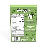 Vista 1 de HoneyBar Snack Bar Certificado sin gluten Sin OMG Vegetariano (mezcla de frutos secos, paquete de 20 barras)