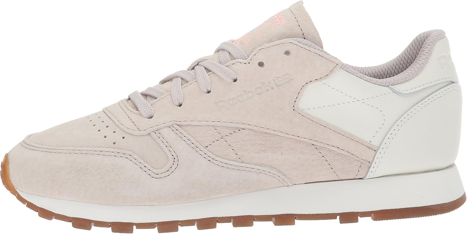 Reebok Women's Classic Leather Sneaker, Sand Stone/Chalk/Sour Mel, 8 M US