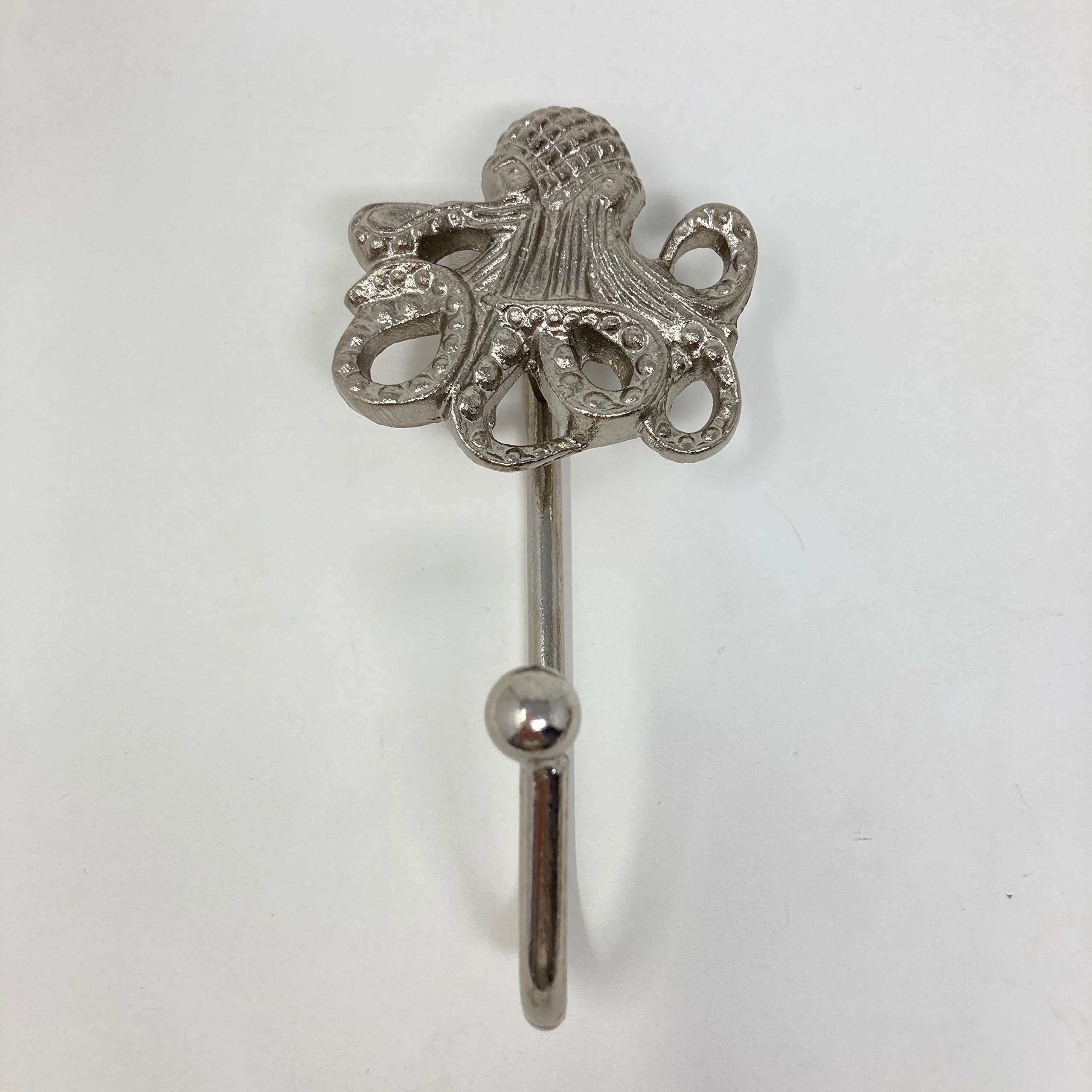 Silver Sea-life Marine Nautical Hooks (1. Octopus)