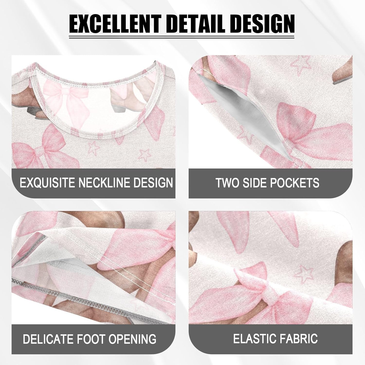 Pajama Sets Short Sleeve Pink Axolotl Set Flowers Soft Cotton Summer Sleepwear 2 Piece PJS Size 5-14T - Image 3