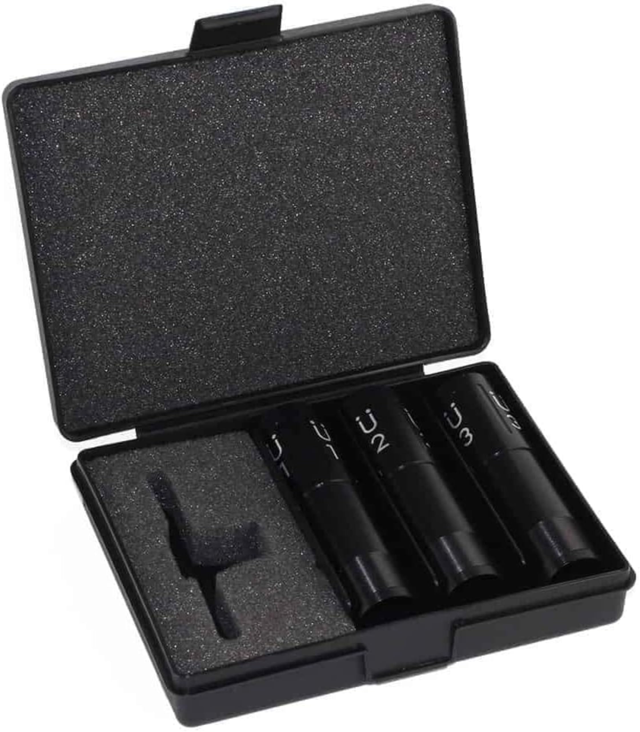 - Negrini Choke Tube Case – Compact Hard Case for 3 Extended Chokes and T-Wrench – Snap Closure, Foam Protection – Durable Polypropylene – Made in Italy – Black