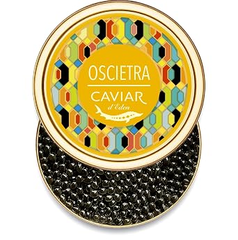 الأكثر مبيعًا Premium Osetra Black Caviar - مجموعة OSCIETRA - 3.5 أونصة - 100 جرام - Malossol Russian Sturgeon Black Roe - جودة ممتازة - [يناير 2026]