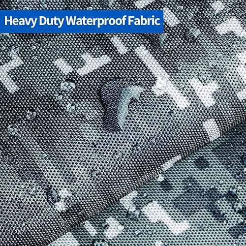 Miniatura 37 de iCOVER - Funda para lancha remolcable, resistente, impermeable, lona, grado marino, apta para lanchas de pesca y esquí, V-Hull, de 14-16 pies