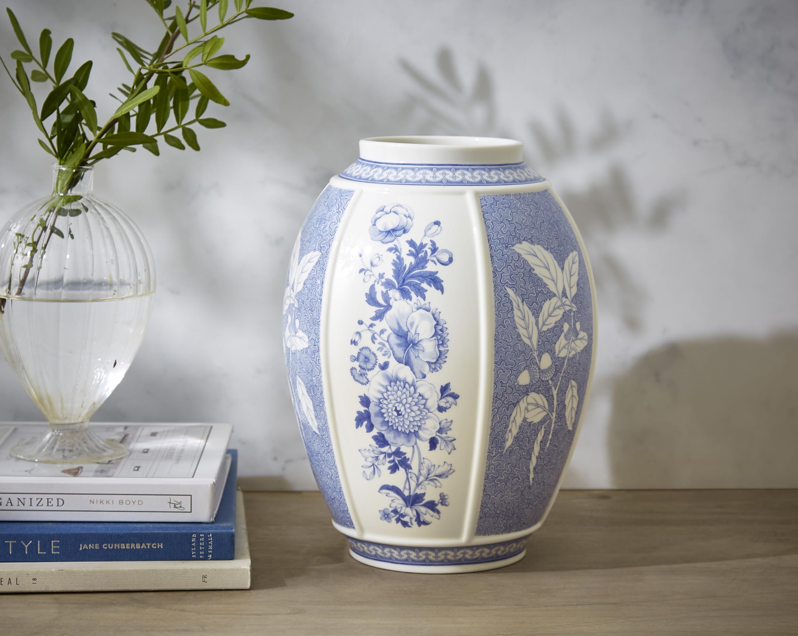 Amazon.com: Spode Blue Italian Vase, 10-Inch Porcelain Decorative 
