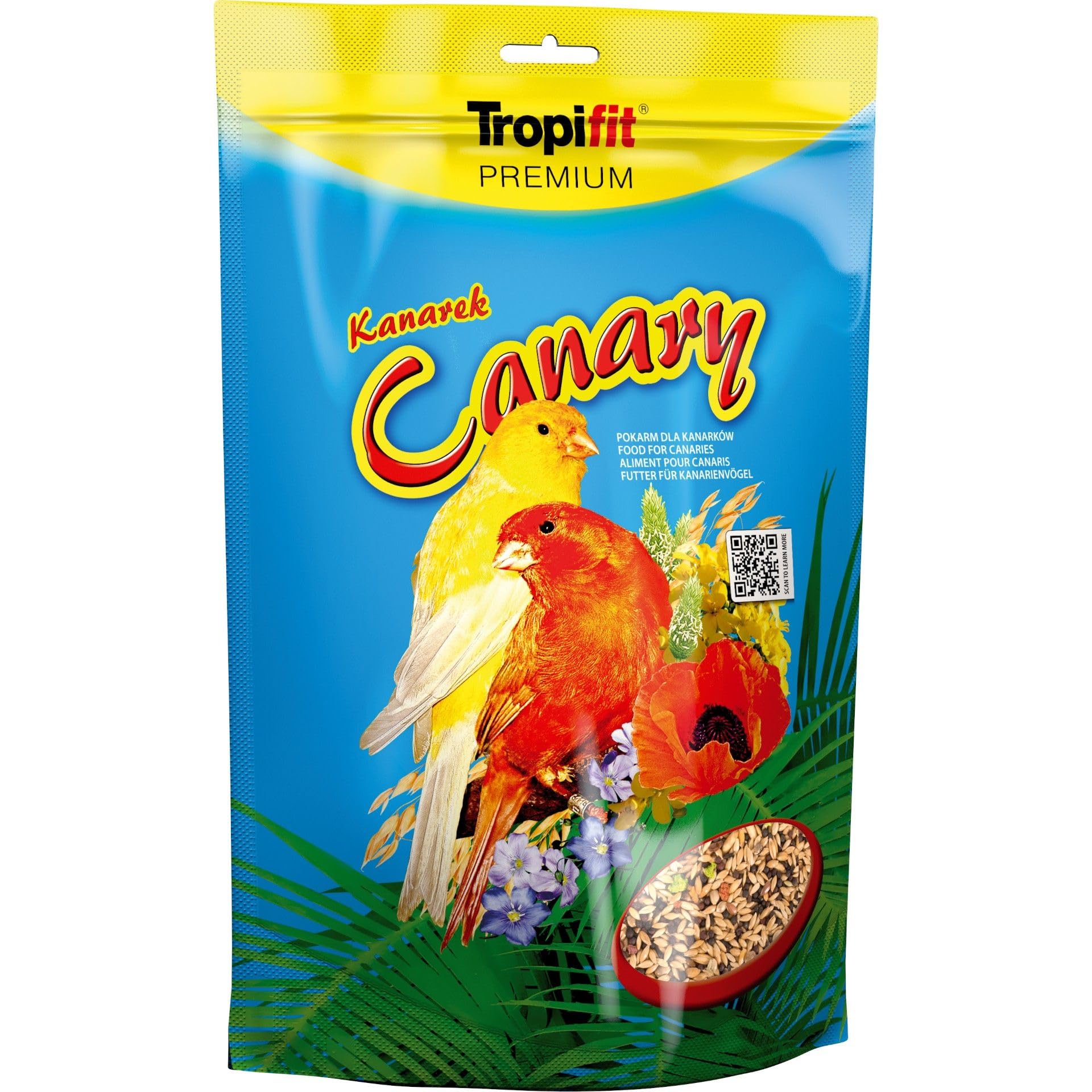 CANARY- ziarna zbóż i nasiona traw, podstawowy pokarm wszystkich odmian kanarków 700g