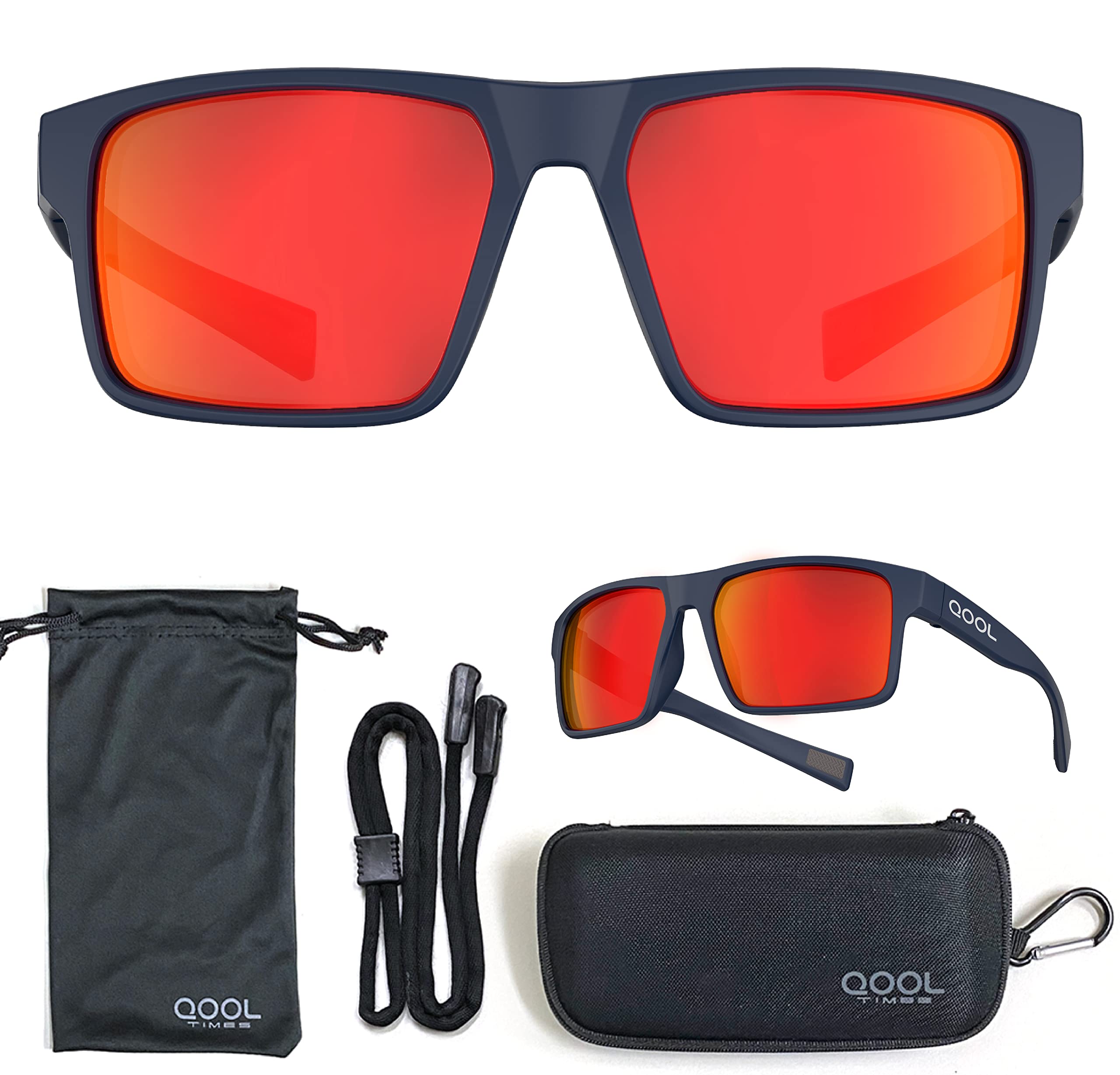 QOOL TIMESLiving out your Polarized Fish Sunglasses for Men Women, Running Driving Golfing Cycling