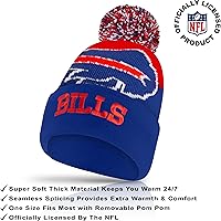 Vista 33 de Ultra Game Gorro de invierno de punto súper suave oficial de la NFL con guantes extra cálidos para pantalla táctil