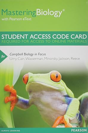 Campbell Biology in Focus Masteringbiology Access Code With Pearson Etext